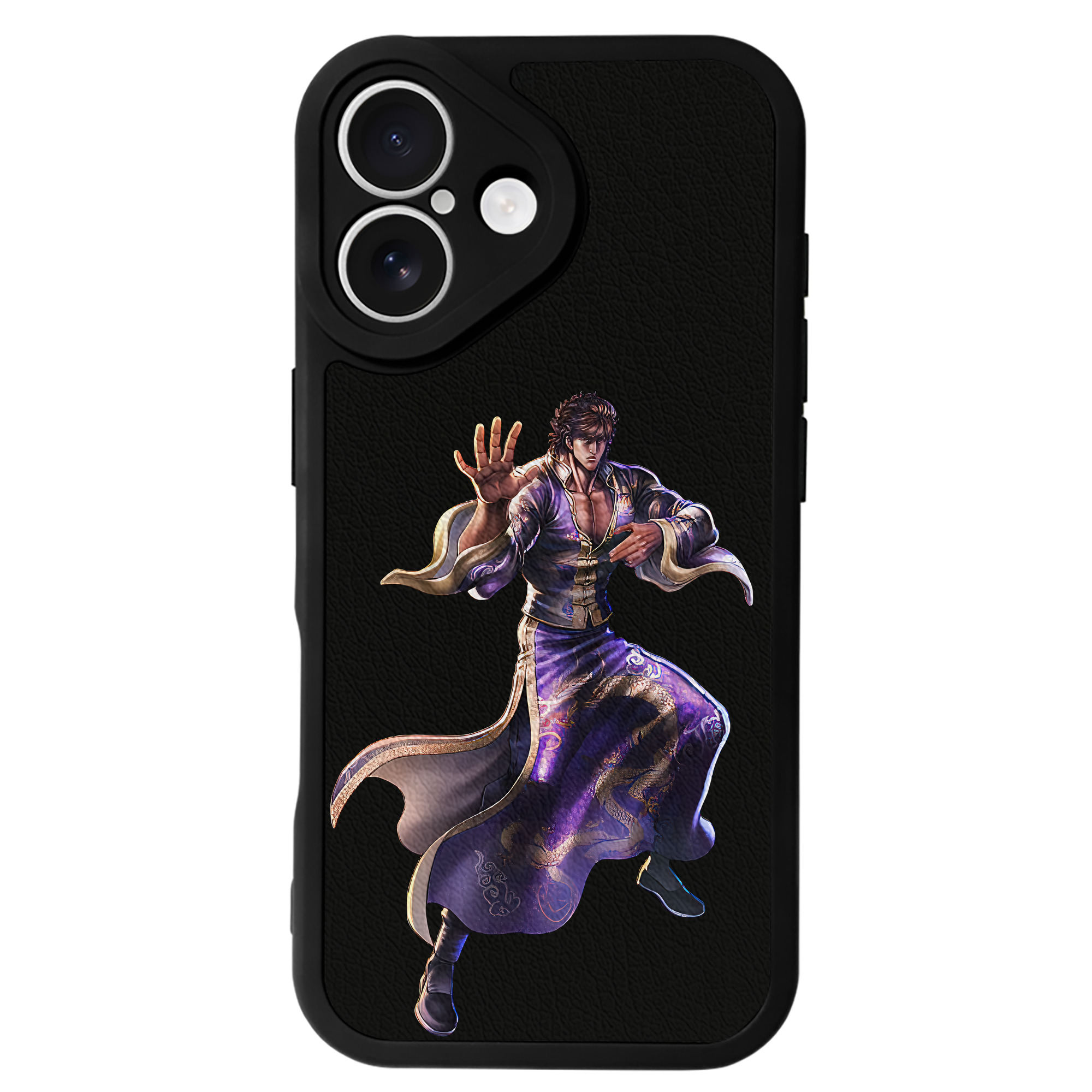 （画像用） 北斗の拳 Fist of the North Star 【iPhone 16シリーズ対応】シリコンスマホケース（レザー調） 材質：シリコン